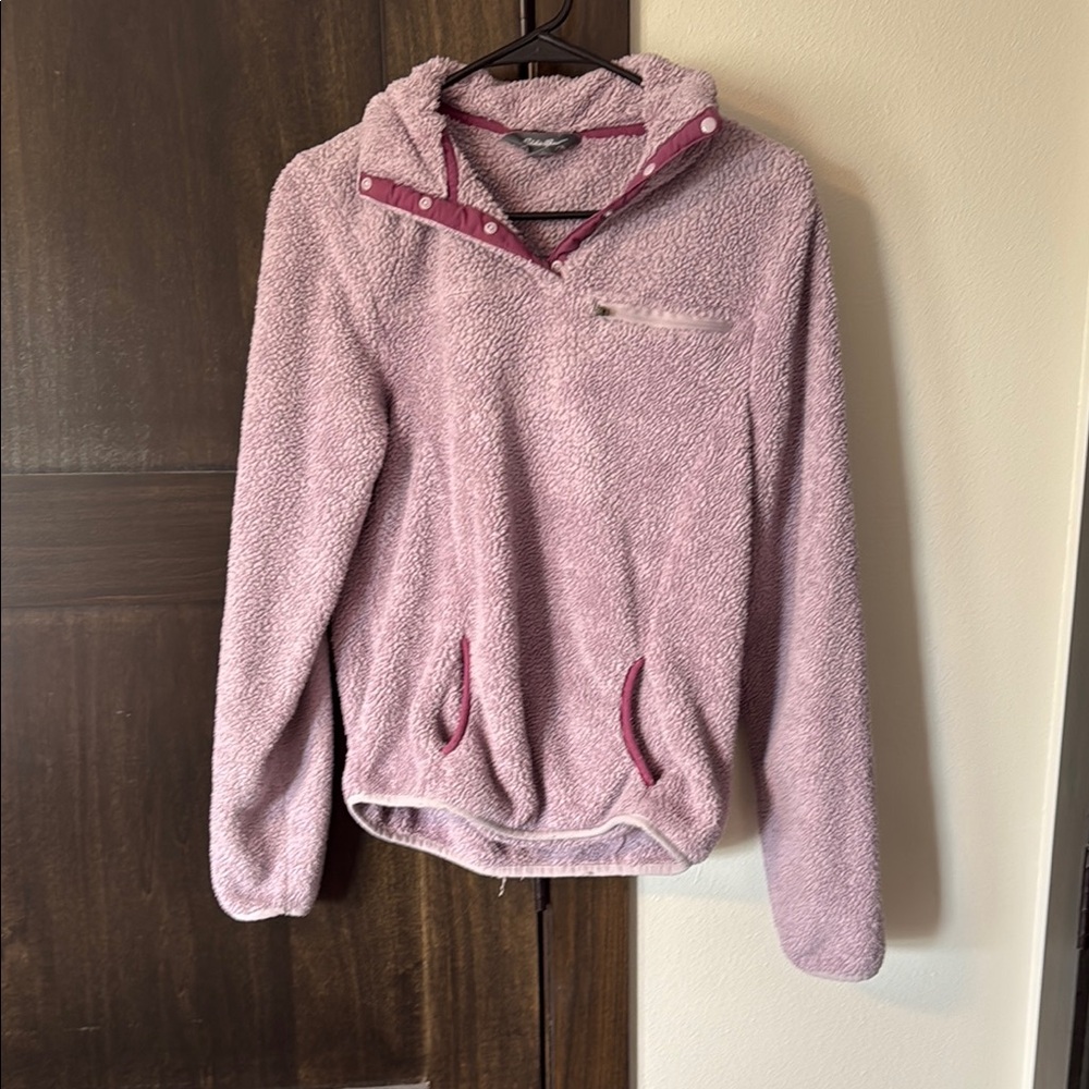Cozy Purple Fleece Pullover